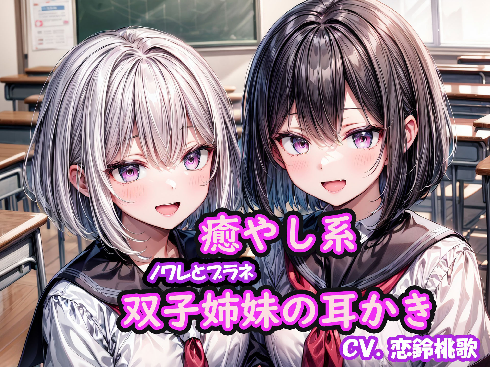 【KU100】クールと癒し系双子姉妹の耳かき〜ノワレとブラネ【CV.恋鈴桃歌】の画像2