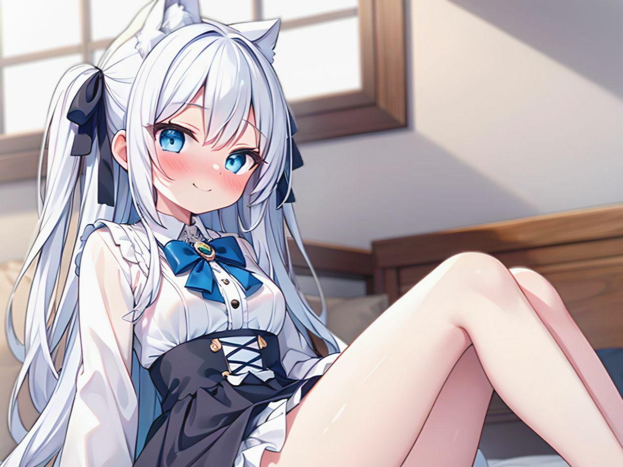 サンプル画像2:【KU100】ダウナーロリ猫ちゃんの媚び媚び耳舐め手コキ(いたずらえっち 〜性癖よ恍惚なれ〜) [d_395634]