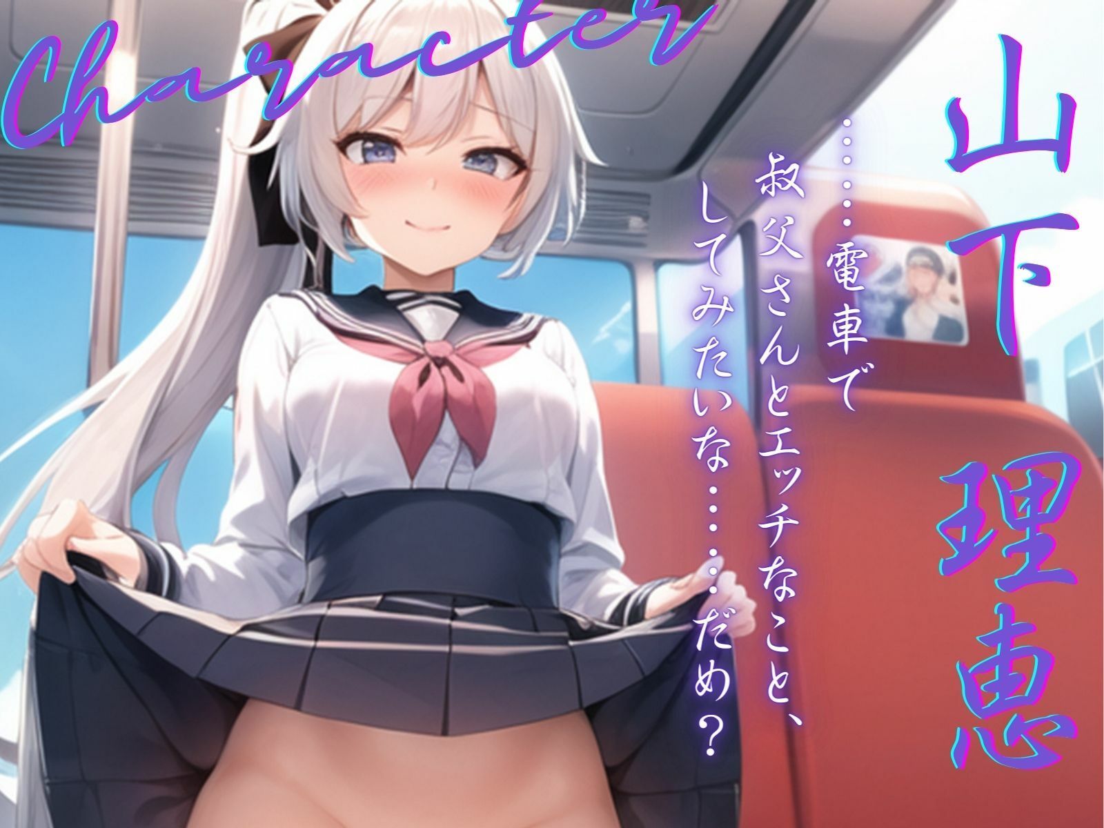 サンプル画像3:【KU100】電車で姪っ子に逆痴●される。〜もう大人だもん。私のこともらって♪〜(ご奉仕プレイ) [d_396325]