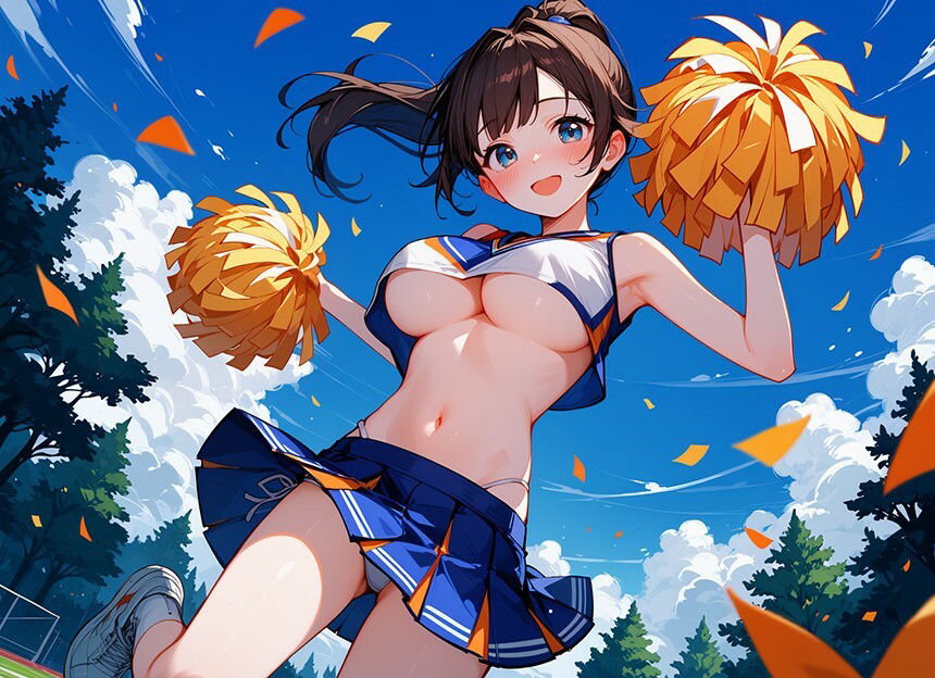 サンプル画像2:【バイノーラル】天真爛漫な幼馴染のJKチアガールが大好きなキミの為にエッチな応援しちゃいます♪【巨乳/中出し】(巨乳大好き屋) [d_400598]