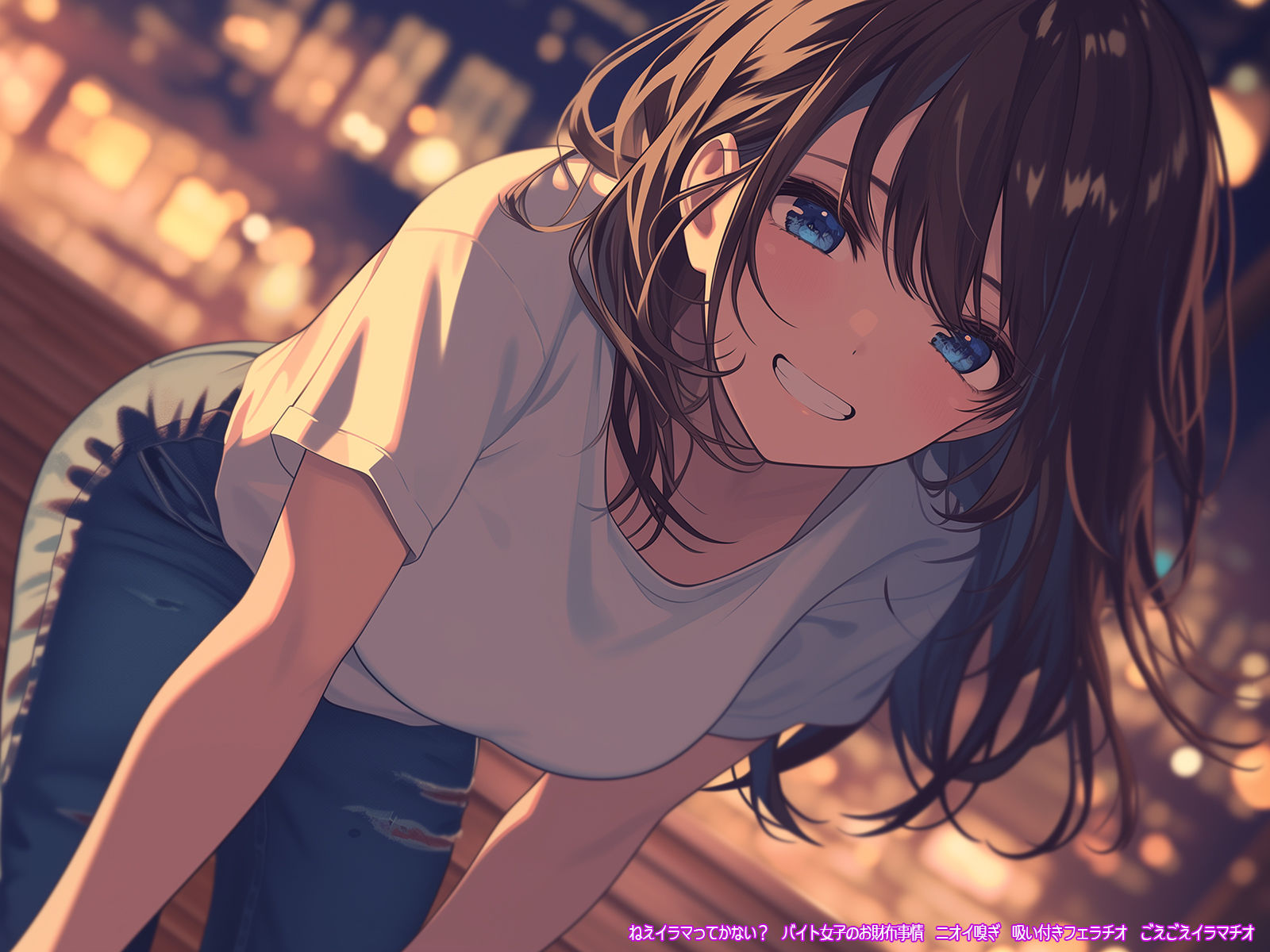 サンプル画像3:ねえイラマってかない？ バイト女子のお財布事情 ニオイ嗅ぎ 吸い付きフェラチオ ごえごえイラマチオ(三毛猫BOX) [d_400741]