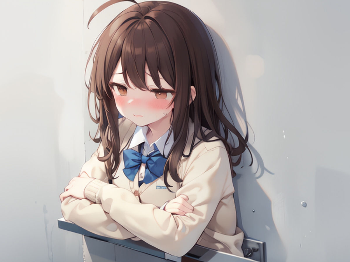 サンプル画像1:なんで私が壁尻係なんか・・・本来絶対に交わる事のない一軍女子をぶち犯せ！(壁尻ワールド) [d_401043]