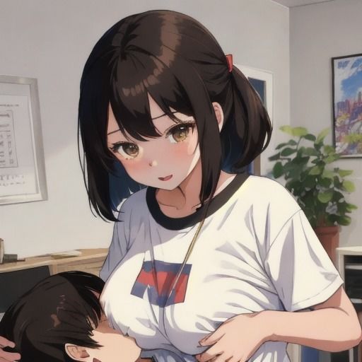 サンプル画像5:幼馴染ママが授乳手コキで抜いてあげる(ねこねこなんなん) [d_401861]