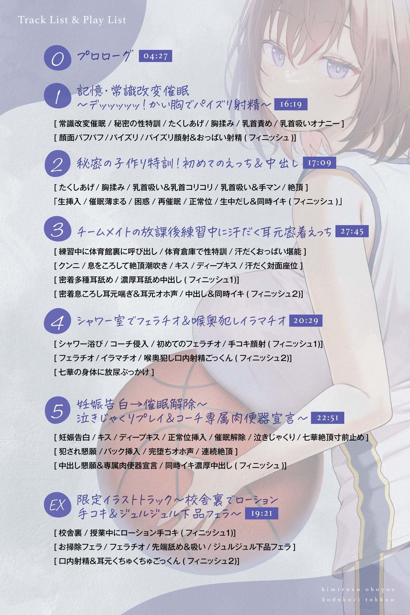 サンプル画像3:【○眠×背徳感】デッッッ…！脱いだらスゴいバスケ部ドスケベJKと秘密の常識改変オホ声子作り特訓【汗だく密着】(あくあぽけっと) [d_403248]