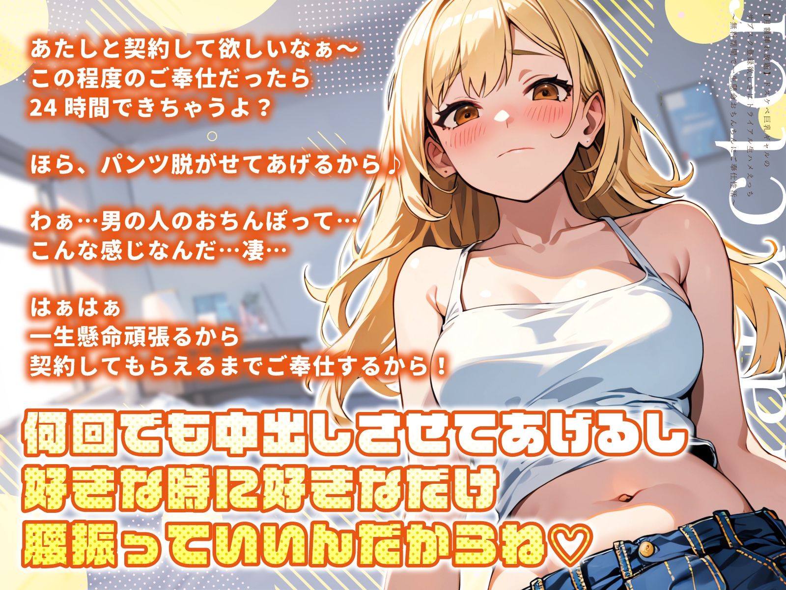 サンプル画像3:【月額挿れ放題】ドスケベ巨乳ギャルのサブスク登録欲しさにトライアル生ハメえっち〜無料期間で一生懸命おちんちんにご奉仕性活〜(ちゃんとぴ発電所) [d_408262]