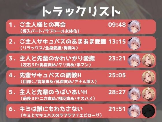 サンプル画像3:サキュバス専用ラブドールとして甘々×調教レズエッチされちゃうあなた(えたーなるわーくす) [d_416769]