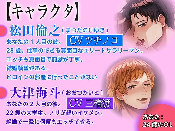二股交際 日替わりSEXで毎日オマ●コが濡れっぱなし【リアル挿入音】の画像4