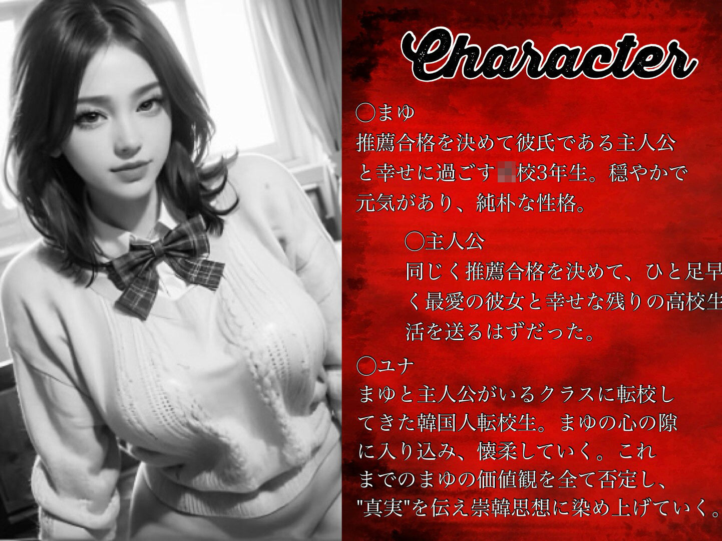 サンプル画像2:JK韓女様に人生破壊された僕 1(崇韓教育機関) [d_417045]