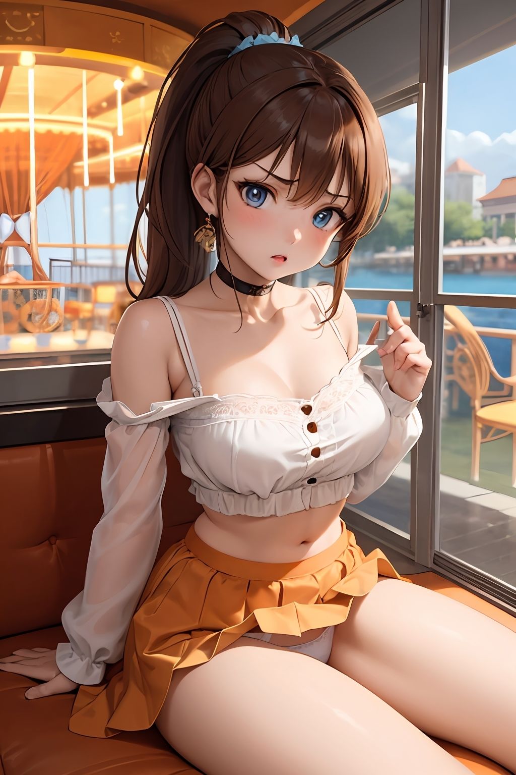 サンプル画像5:【オナニー実演音声付き】パンチライラスト集〜「下着姿」「おしっこ」「オナニー」もあるよ！(ホワイトクラブ) [d_417413]