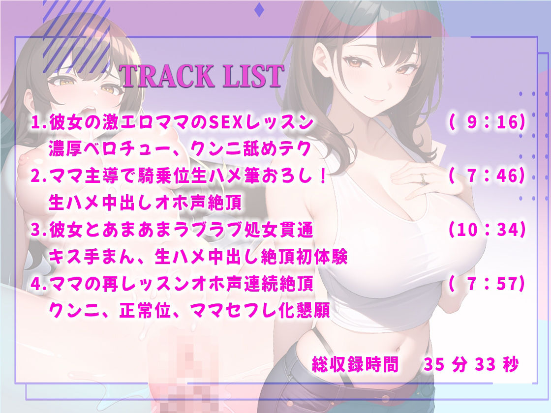 サンプル画像2:彼女の母親のSEXレッスン娘のために俺におまんこ舐め方挿入までおかげで彼女と初体験大成功！母親セフレ化で親子ハメまくり(しゃぶり〜ぜ) [d_417550]