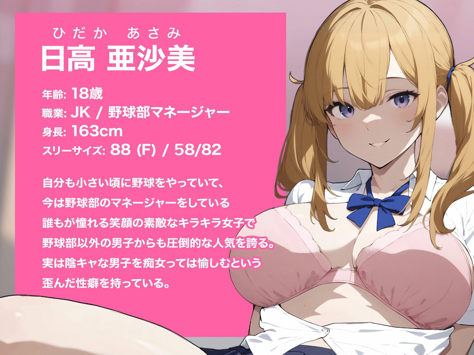 サンプル画像1:キラキラ野球部マネージャーに痴女られたド陰キャ帰宅部のボク(またたび) [d_419967]