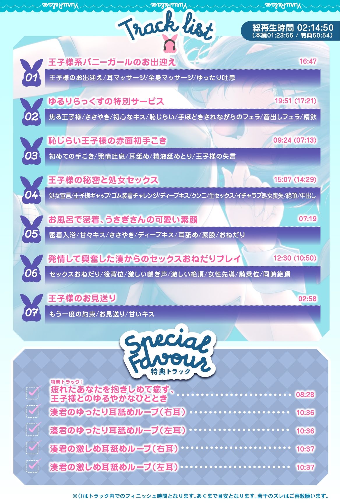 サンプル画像5:えっちなバニーがお出迎え？癒し処ゆるりらっくす 実は乙女な王子様と低音ささやきイチャラブセックス(バニーゲームス) [d_422090]