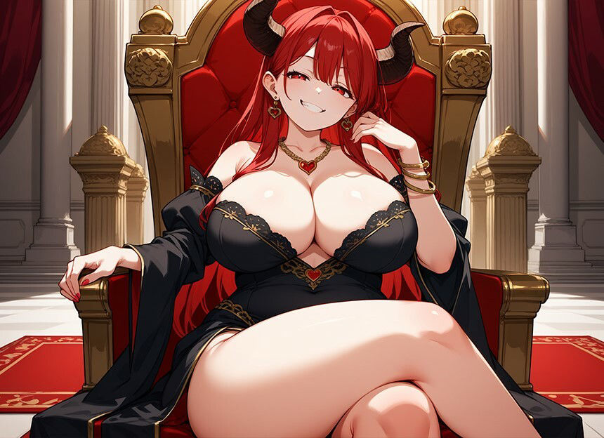 サンプル画像2:純愛爆乳魔王 「この我のものとなれ！」陰キャ勇者「断る！」魔王「実は好き…です。どうしてもダメ？」勇者「…えっ？」【ファンタジー/人外/中出し】(巨乳大好き屋) [d_425327]