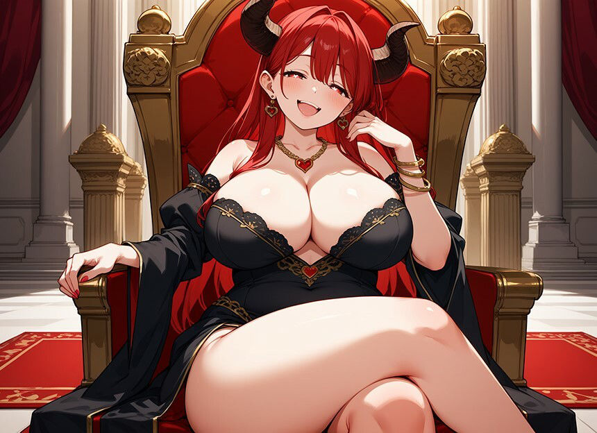 サンプル画像3:純愛爆乳魔王 「この我のものとなれ！」陰キャ勇者「断る！」魔王「実は好き…です。どうしてもダメ？」勇者「…えっ？」【ファンタジー/人外/中出し】(巨乳大好き屋) [d_425327]