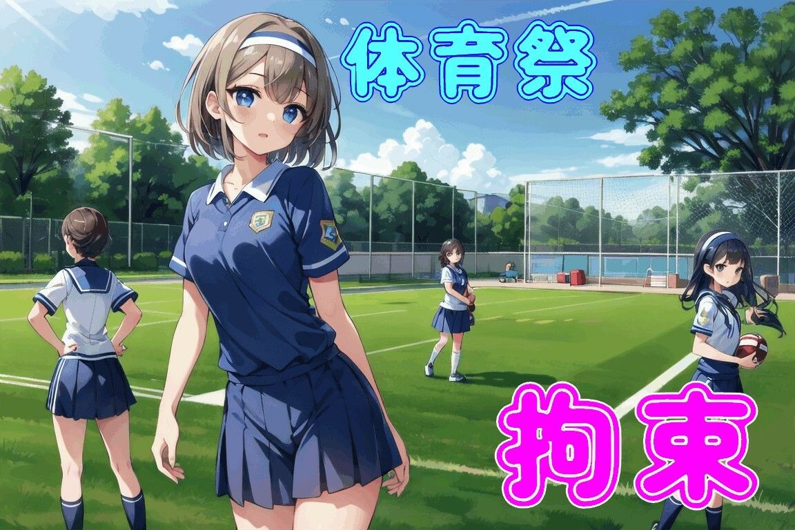 サンプル画像1:体育祭でドSな同級生に全力で応援/拘束される【ドM向け/拘束/囁き】(リリズムちゃん) [d_426266]