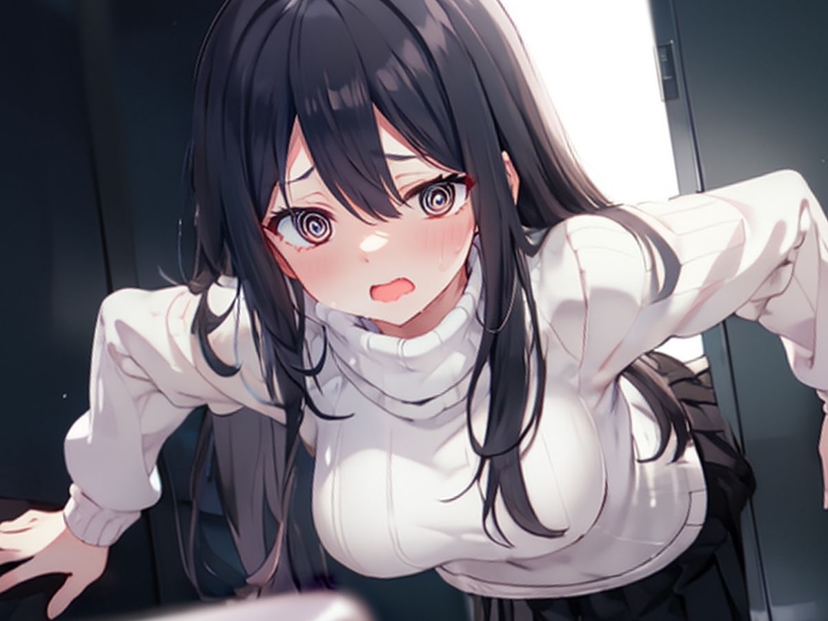 サンプル画像2:お願い助けて！ドアにハマった先生を助けるフリして犯しちゃった(壁尻ワールド) [d_426530]