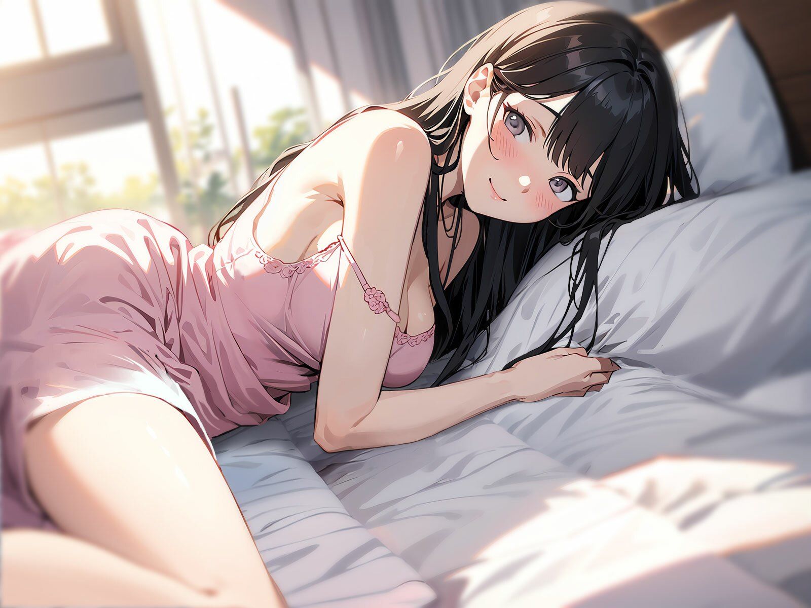 サンプル画像4:外では黒髪清楚なお嬢様とあまイチャらぶらぶ同棲性活〜家では毎晩孕みたい淫乱オホ声っち〜(ちゃんとぴ発電所) [d_427916]