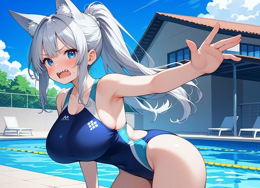 サンプル画像3:爆乳けもみみ競泳水着のJKが俺を勃起させた責任を強●的に取ろうとしてきた話【異種姦/逆レ/中出し】(巨乳大好き屋) [d_428294]