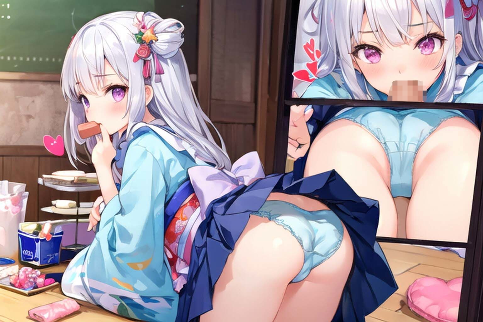 サンプル画像4:和風メイドカフェ、エトワルドゥメールにようそこ02ゆな編〜しっかり者の世話焼きな店員さんにお説教(九谷さんと愉快な仲間たち) [d_431140]