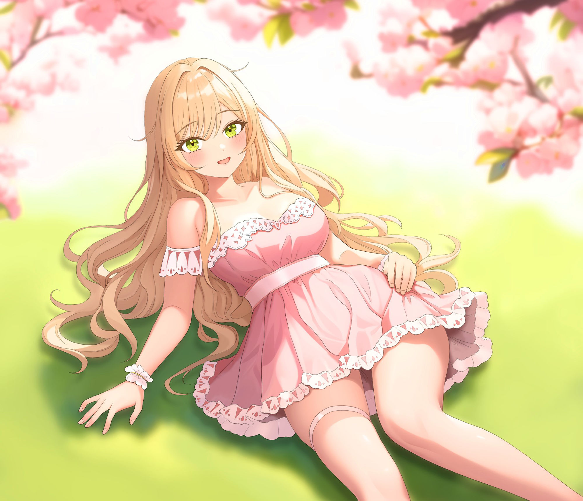 サンプル画像1:【おなにー配信アーカイブ】イベント初参加こびこびメロちゃんのおなにー配信お花見イベント〔4月8日〕(エウメロ・チコリーヌ) [d_434431]