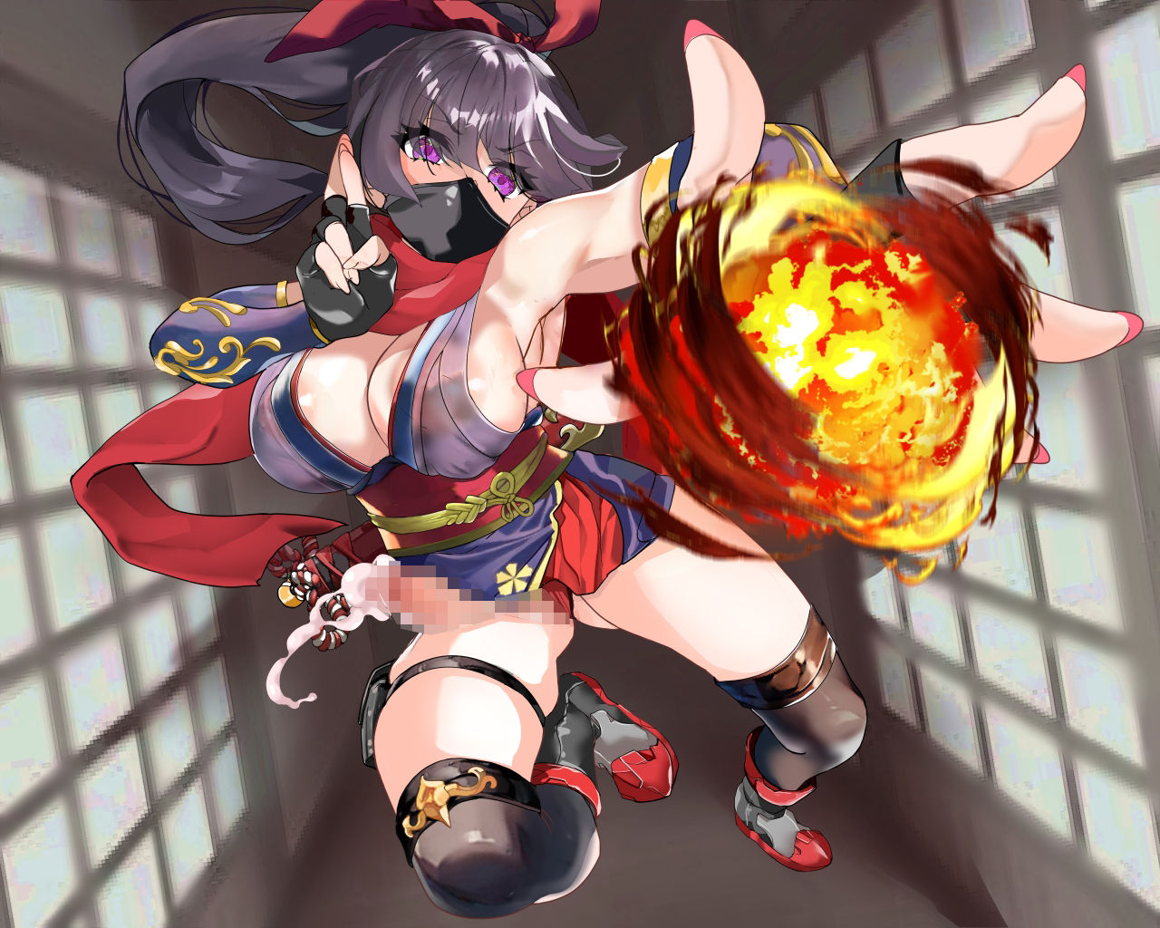 サンプル画像2:【カッコいい系ふたなりくノ一のはずが……】プロのエロゲ声優の本気のドスケベお下品射精演技が聞きたい！ 鹿瀬紫卯編【イカされまくりで無様にオホ声エロ堕ち！】(放課後桜少女) [d_434862]