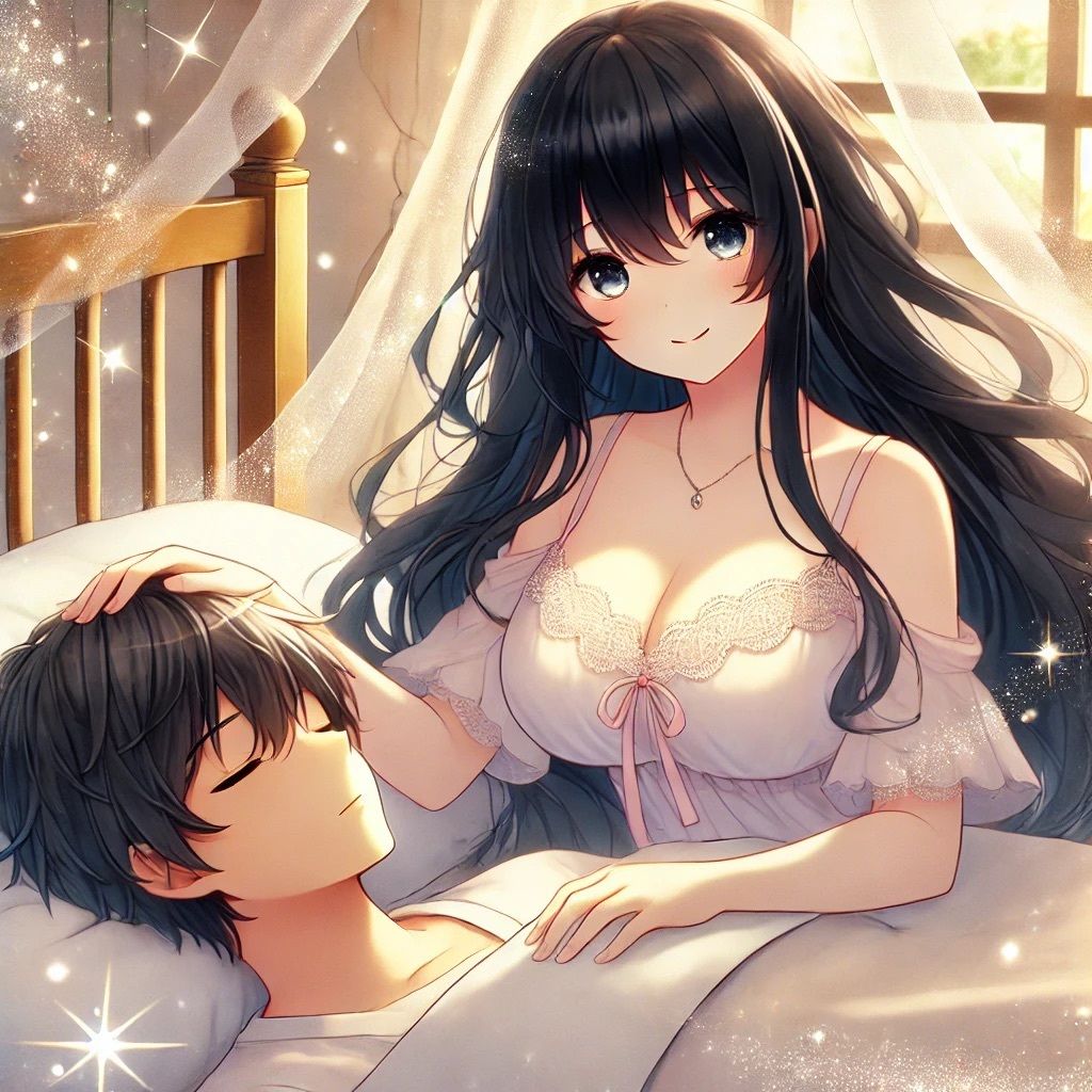 サンプル画像4:【癒しの暗示】一緒に寝よ？眠れないあなたと甘々な添い寝。リラックス誘導音声(Aigan House) [d_436382]