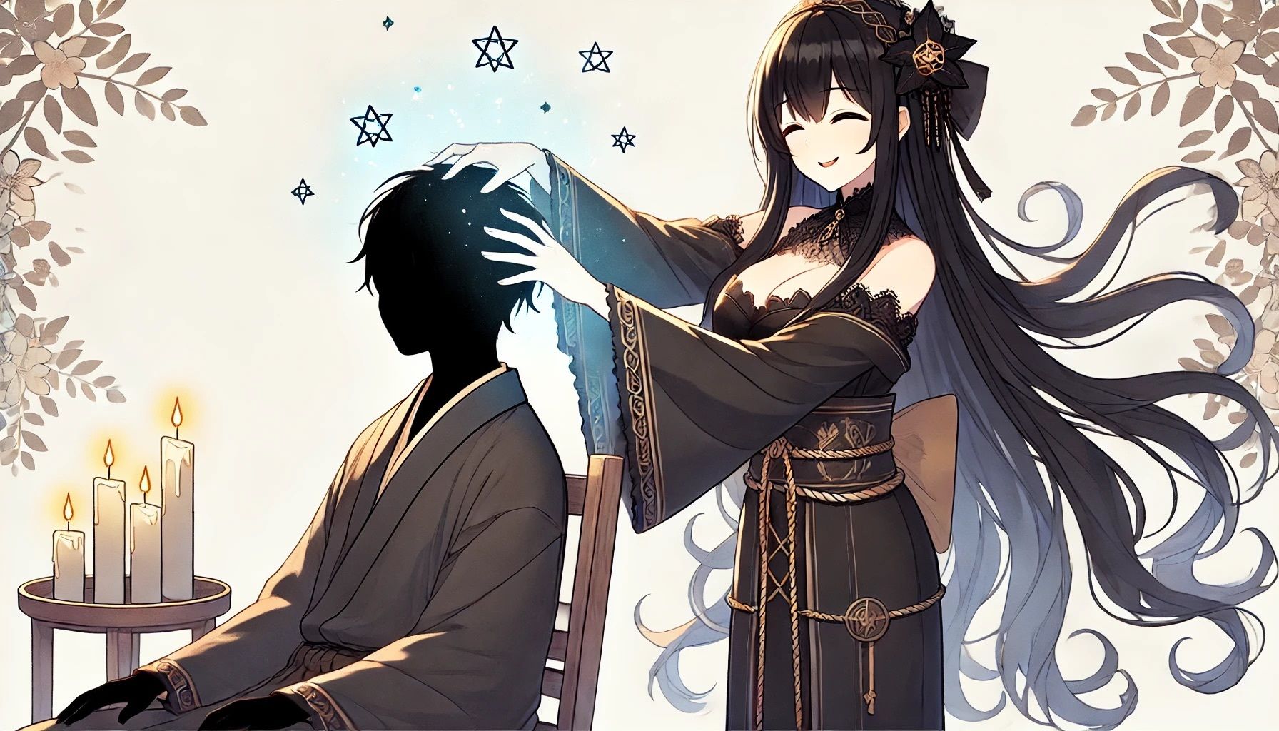 サンプル画像4:【癒しの暗示】触手お姉さんのヘッドスパで癒されて？嫌なことは全て忘れて快楽支配の中幸せに眠る音声(Aigan House) [d_437144]