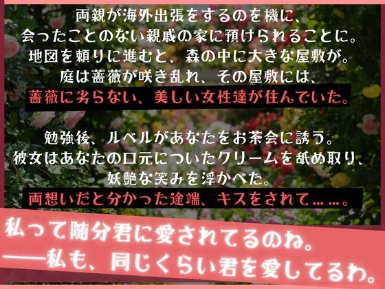 サンプル画像2:【CV.結女】薔薇姫の森〜あなたを魅了する赤い薔薇〜(同人ボイスの大殿堂オーピーエム) [d_437799]