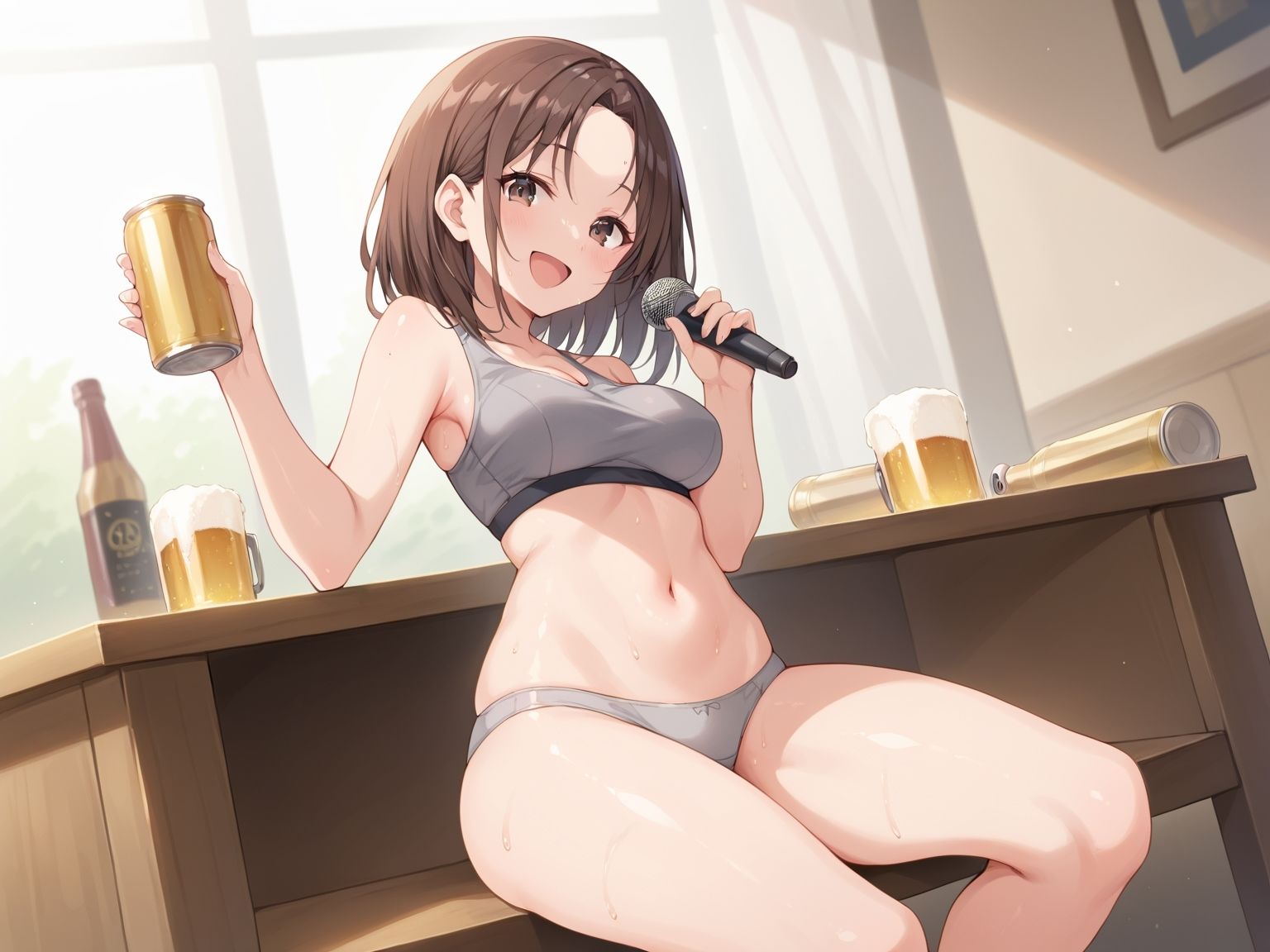 サンプル画像4:【ほろ酔いオナニー実演】とある声優の飲酒自慰【温萌千夜】(いんぱろぼいす) [d_437906]