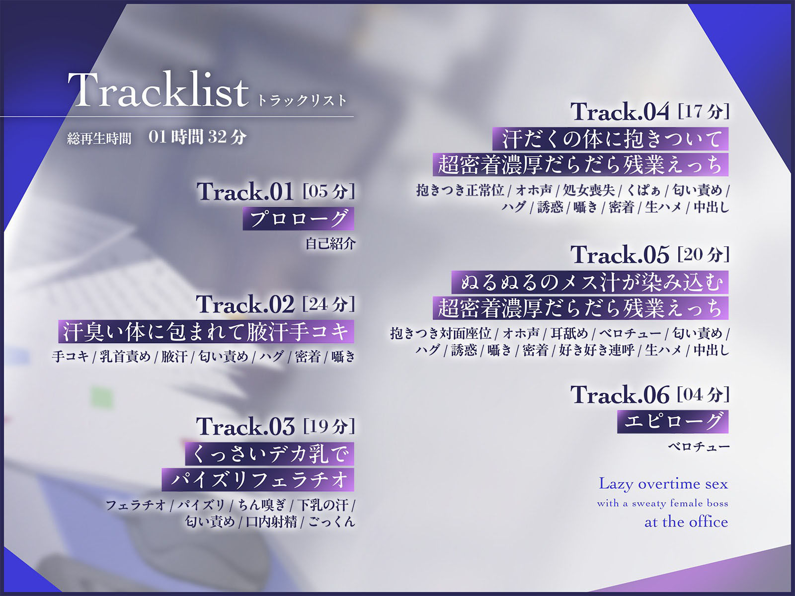 サンプル画像2:汗臭いダウナー上司（38歳）と会社でだらだら残業えっち(恋楽屋) [d_438622]