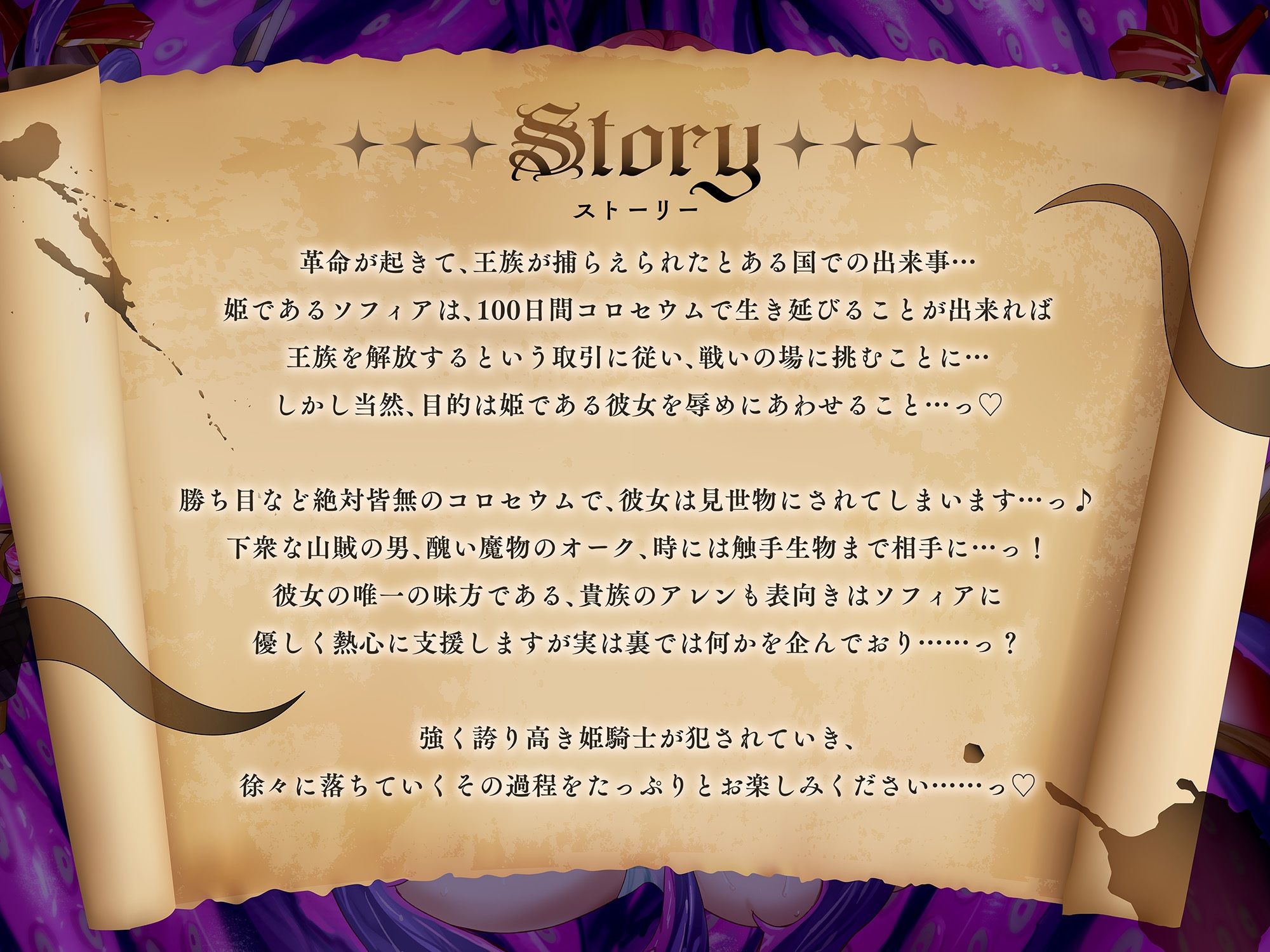 サンプル画像1:爆乳姫騎士ソフィアの受難-亡国の姫がコロセウムで堕ちるまで-(星雲倶楽部) [d_441953]