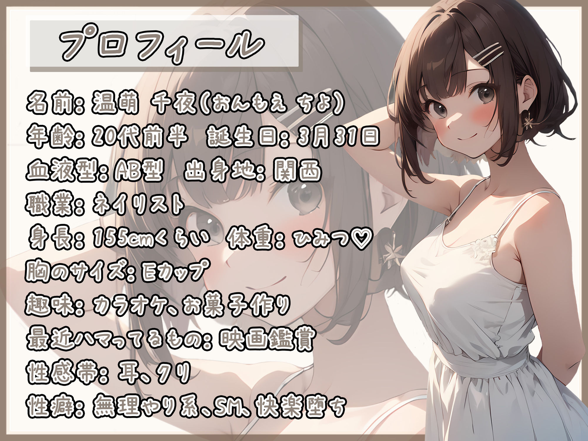 サンプル画像1:【オナサポ】フェラの女神温萌千夜「亀頭責めフェラ」【温萌千夜】(G-Sound) [d_450651]