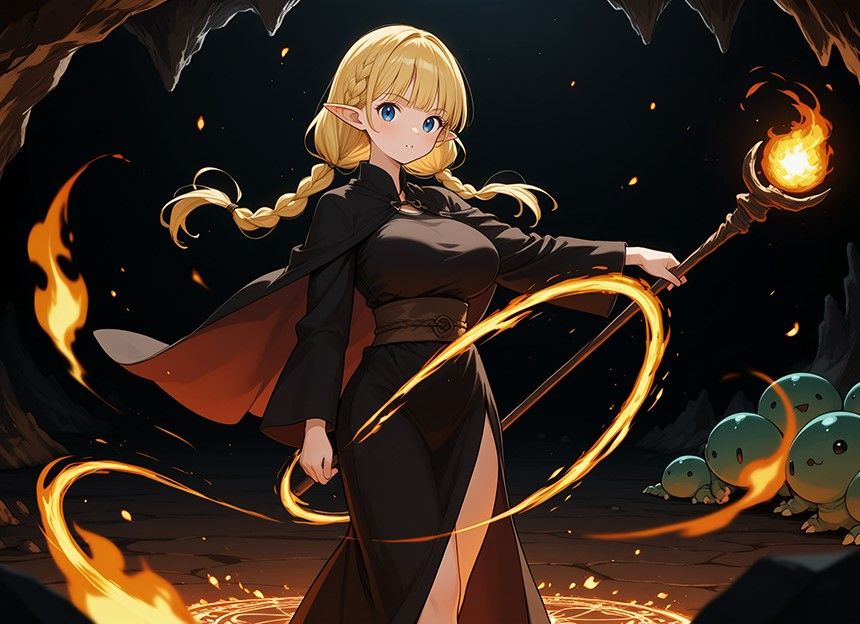 サンプル画像3:爆乳エルフの闇魔法使いは精液（エリクサー）を大量に膣内射精してもらって最難関ダンジョンを攻略するようです【エロASMR/ファンタジー/中出し】(巨乳大好き屋) [d_452357]