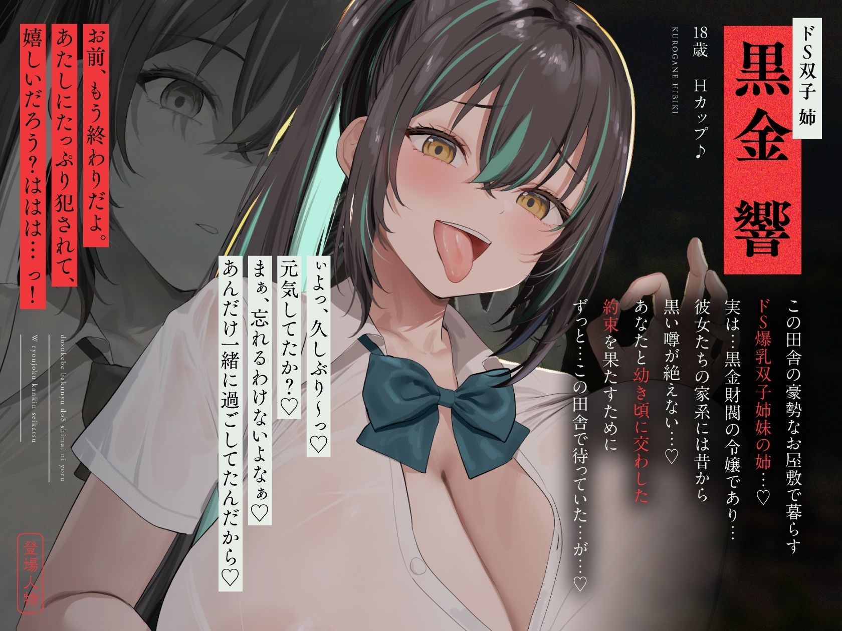 サンプル画像2:【3時間×WドS姉妹×W監禁凌●】〜6年ぶりの田舎に帰郷したボクは…大切な約束を忘れ幼馴染姉妹に犯●れ貪り尽くされる…〜ドスケベ爆乳ドS姉妹JK×2によるW凌●監禁性活(マヨタマ) [d_452582]