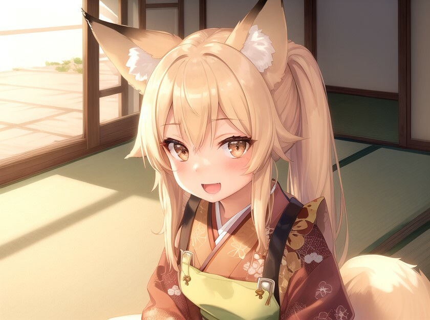 サンプル画像3:のじゃ〇リ妖狐の許嫁はもっと旦那様（あなた）を癒したい〜もふもふ狐とあまあま新婚生活〜【ケモミミ/耳かき/バイノーラル】(巨乳大好き屋) [d_453295]