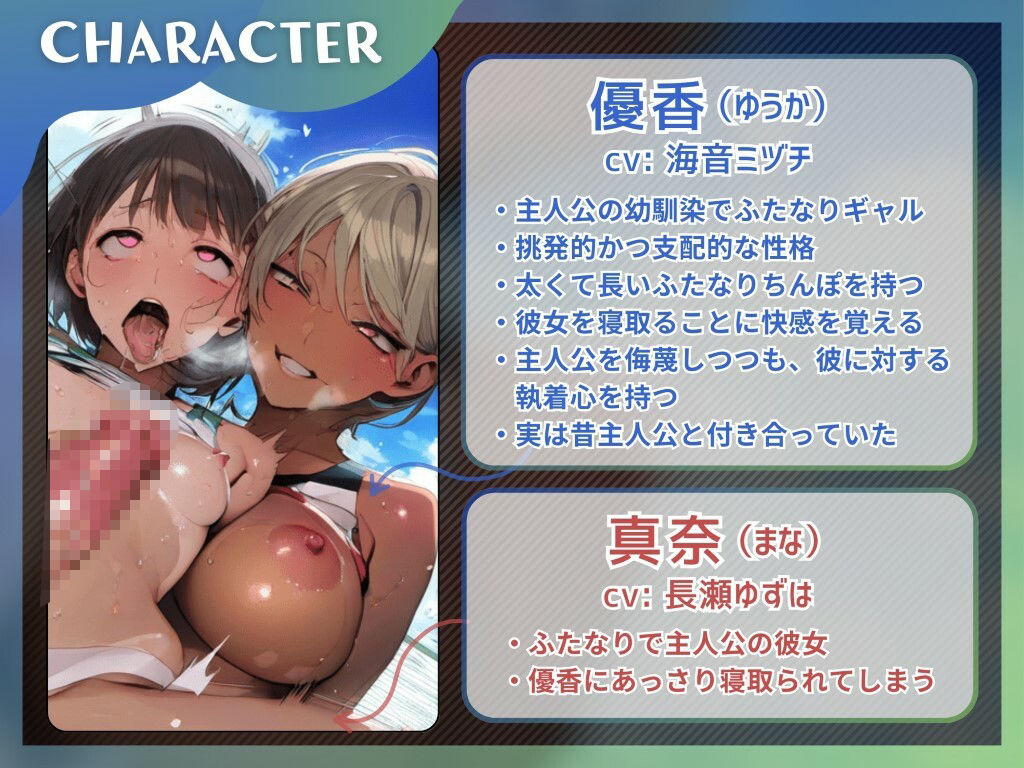 サンプル画像2:彼女を寝取るふたなりギャルは俺のアナルを忘れられない(仮性旅団) [d_454330]