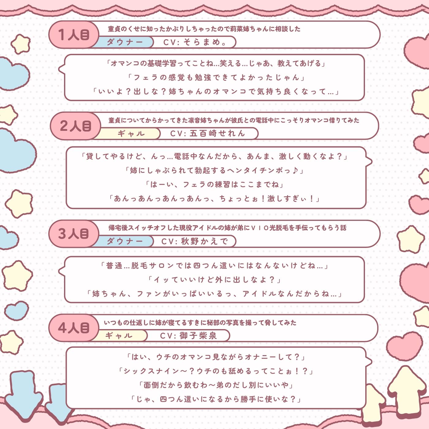 サンプル画像4:【豪華8名】ダウナー＆ギャル「姉のオマンコ ニューワールド」〜姉弟だから大丈夫〜(072LABO) [d_454819]