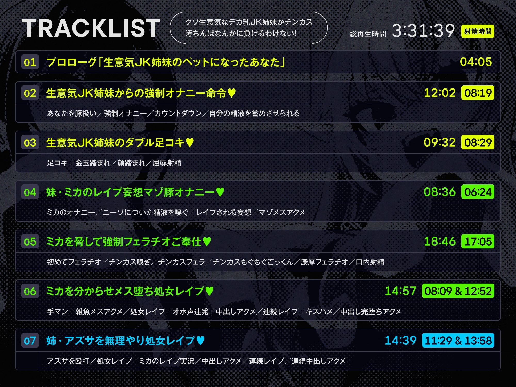 サンプル画像5:クソ生意気なデカ乳JK姉妹がチンカス汚ちんぽなんかに負けるわけない！【KU100】(ホロクサミドリ) [d_455882]