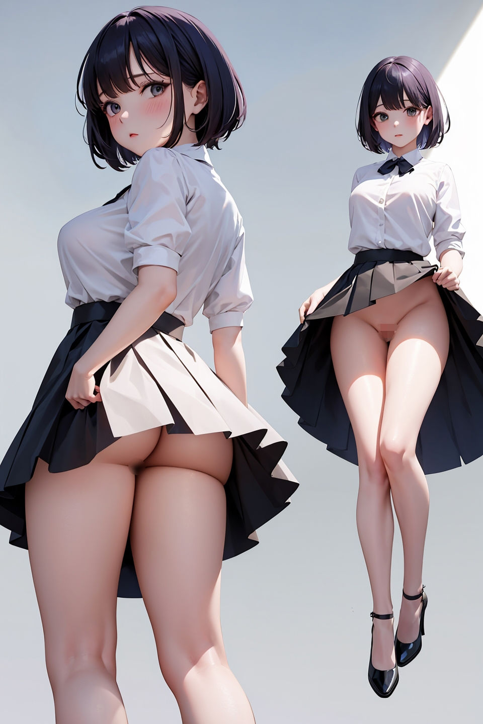 サンプル画像1:【過激ノーブラ＆ノーバン散歩 第2弾】巨乳声優がおまんこにおもちゃを挿入してミッション散歩にチャレンジ！周囲を気にしながらも自宅前で絶頂〜そして玄関でもオナニー(ホワイトクラブ) [d_458285]