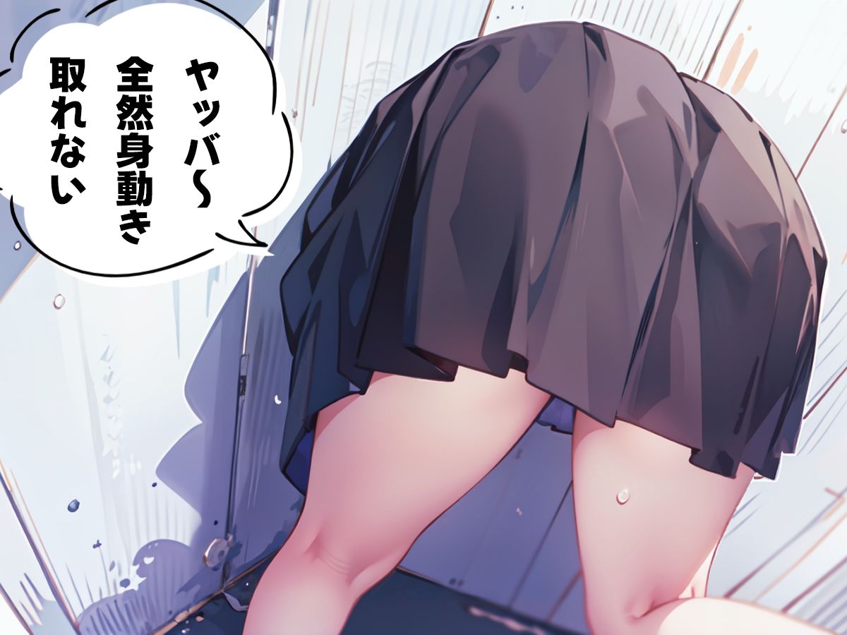 サンプル画像2:【壁尻】男友達みたいなボーイッシュ幼馴染JKが壁にハマっちゃった！恥じらう彼女に女の快感を味わせる！(壁尻ワールド) [d_461539]