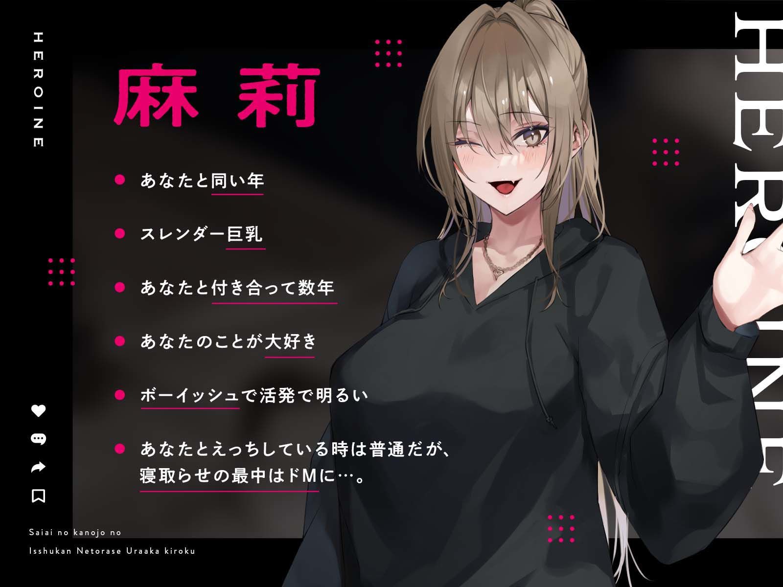 サンプル画像1:【寝取らせ性癖】最愛の彼女の一週間NTR記録〜あなたが知らない喘ぎ声〜(あくあぽけっと) [d_461929]