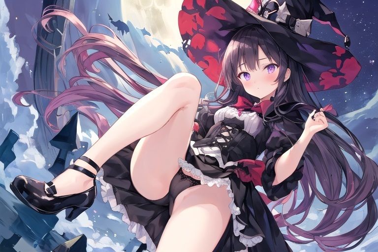 サンプル画像2:見た目がダウナー系の見習い魔女さんはドジっ子だった〜ホウキ折れてますよ！（ポンコツ魔女さん）(九谷さんと愉快な仲間たち) [d_464149]