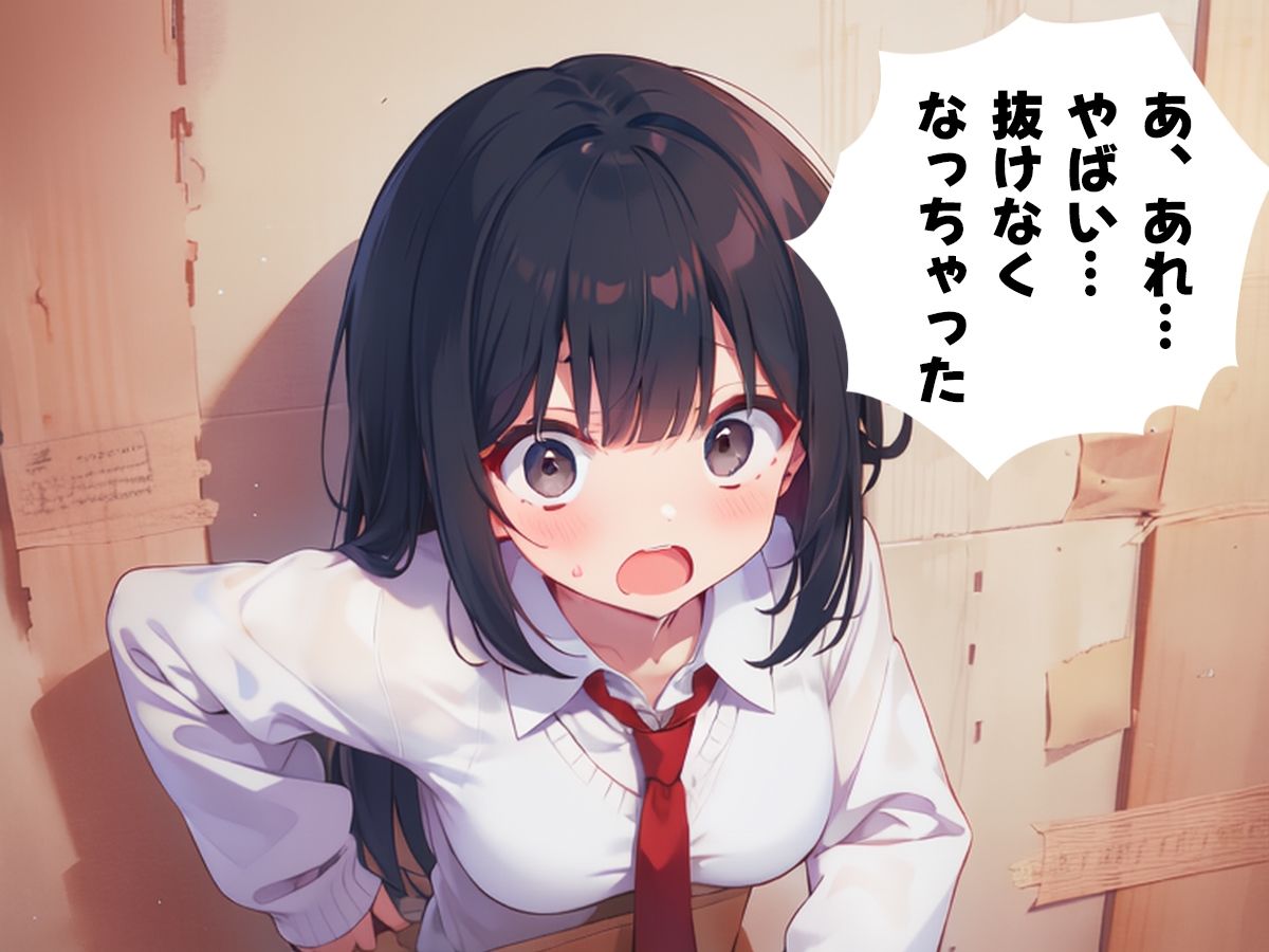 サンプル画像4:壁にハマった好きな子がクラスメイトに犯●れているのを僕はただ見ている事しかできなかった【文化祭編・壁尻ワールド】(壁尻ワールド) [d_470961]