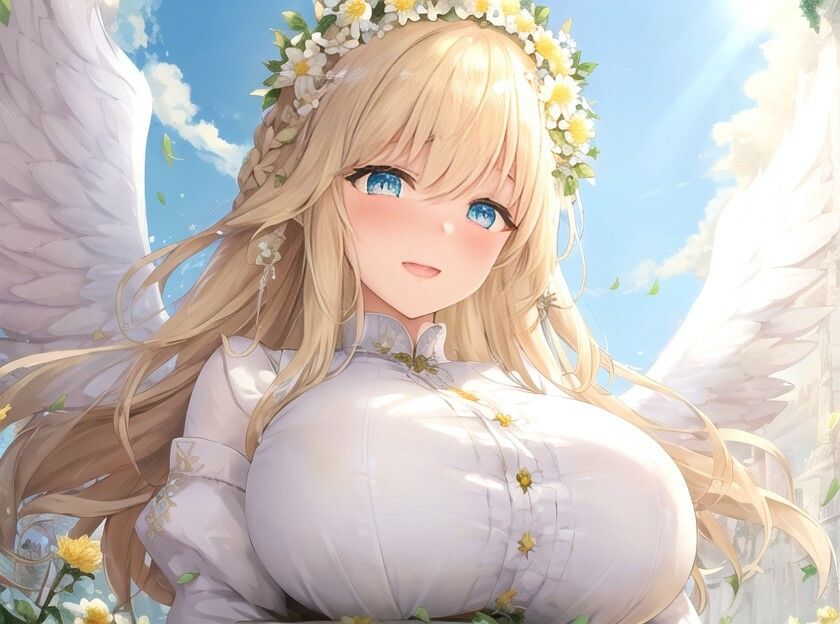 サンプル画像3:世界を救ったご褒美に爆乳女神を嫁にもらった話〜最高の奥さんに癒され甘やかされる異世界生活〜【癒し/耳かき/バイノーラル】(巨乳大好き屋) [d_472007]