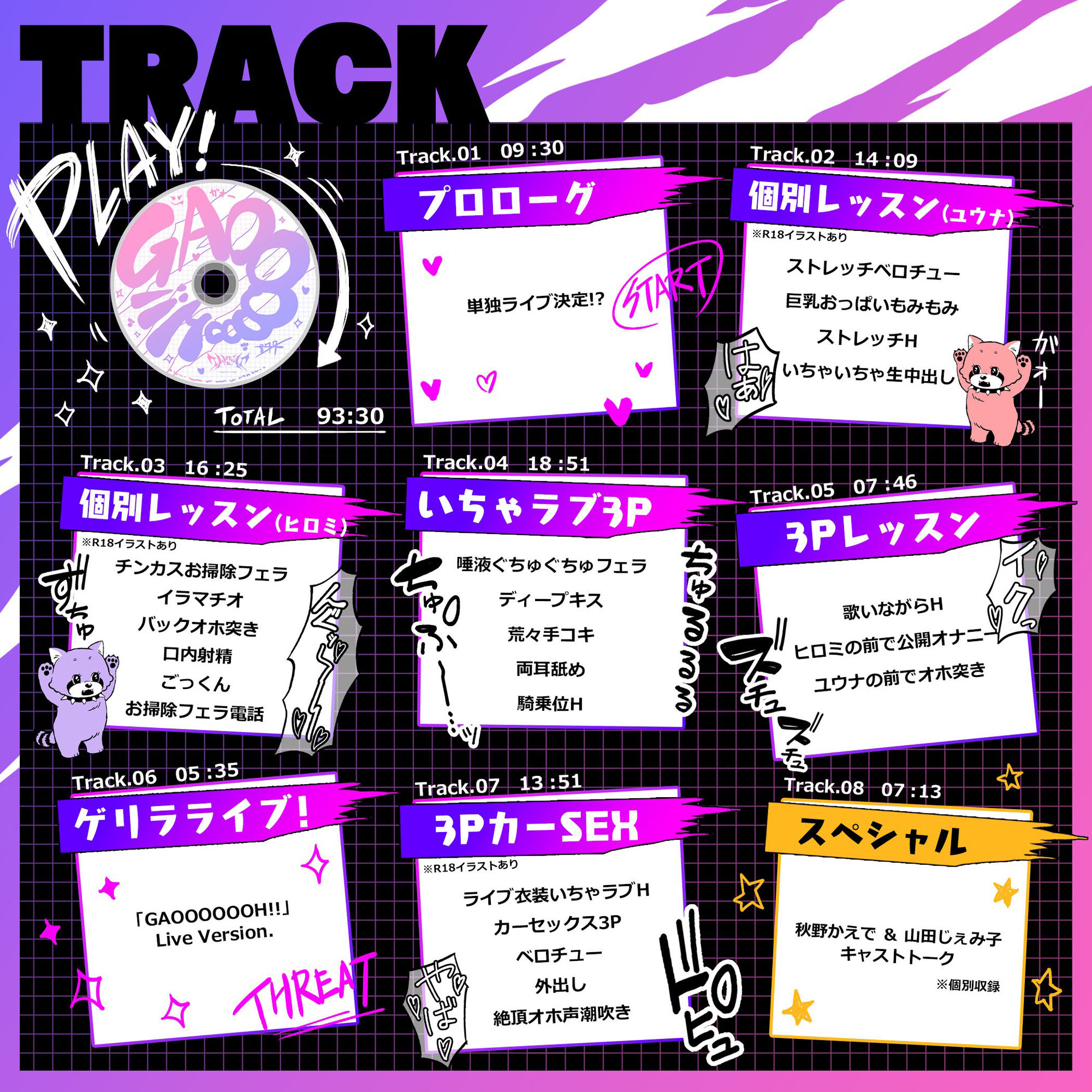 サンプル画像6:【特価110円】地下アイドルなめんな！〜巨乳JKギャルと変態不思議ちゃんをぢゅぷちゅぱプロデュース♪いちゃラブ3Pで復讐性交！？〜(PaiPai-PARKING) [d_475006]