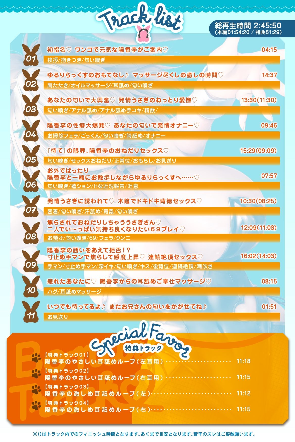 サンプル画像5:えっちなバニーがお出迎え♪癒し処ゆるりらっくす〜密着うさぎさん陽香李と匂い匂われマッサージ♪(バニーゲームス) [d_477525]