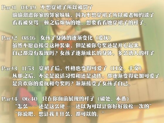 サンプル画像1:【中国語注意】ボーイッシュな女の子が可愛くなりたい 〜だんだん成長していく女性の身体〜(夜汐音声社) [d_478049]