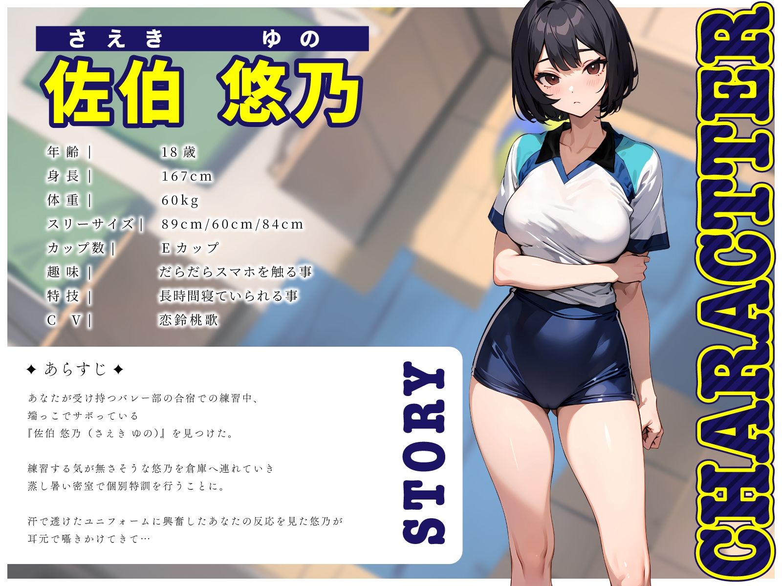 サンプル画像2:バレー部のダウナークールJKと汗だくオホ声強化合宿〜特大顧問おち◯ぽで潮吹きアクメえっち〜(ちゃんとぴ発電所) [d_478195]