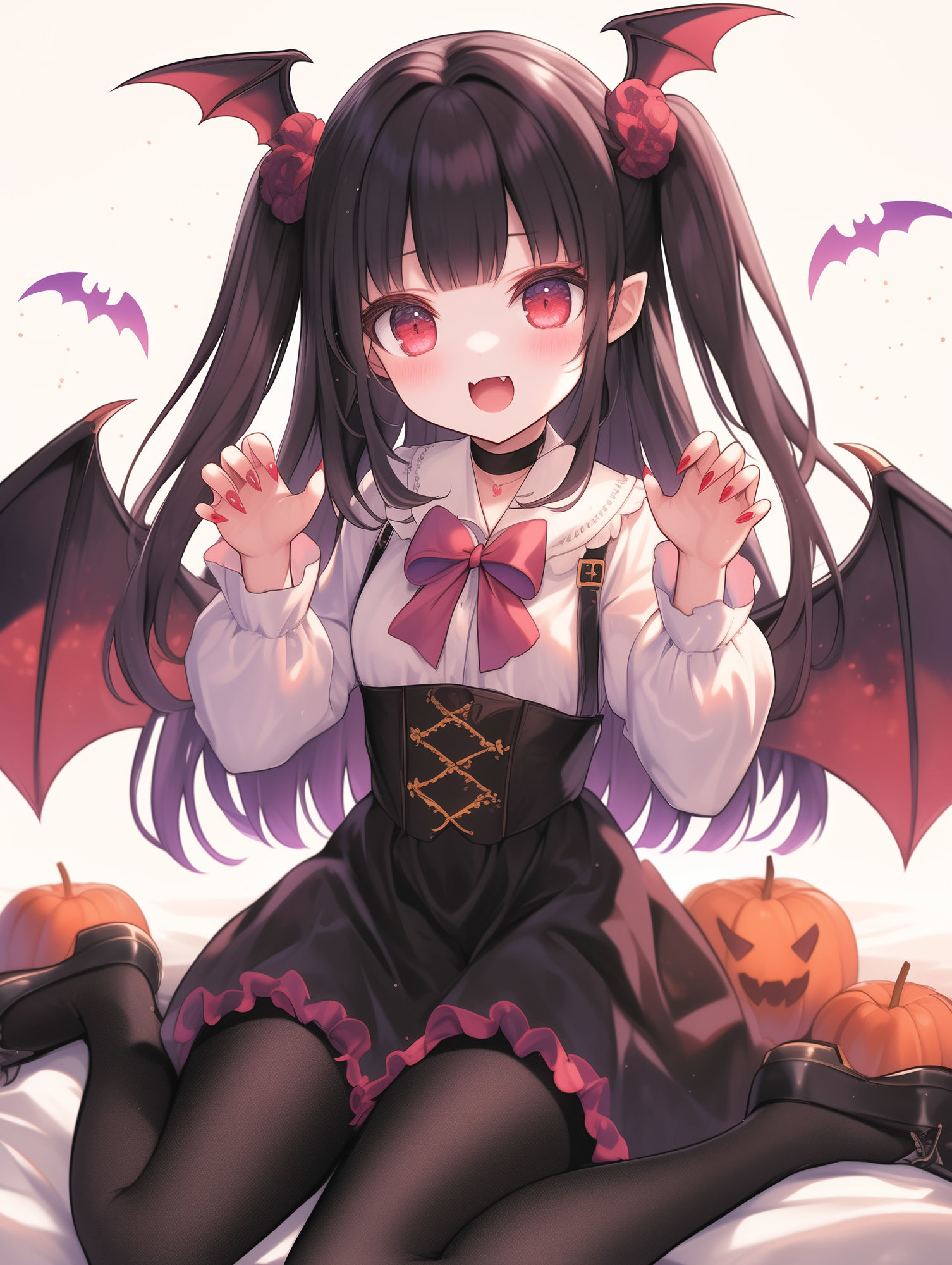 サンプル画像1:吸血鬼コスプレ幼馴染の足奴〇眷属(靴下フェチ) [d_484613]