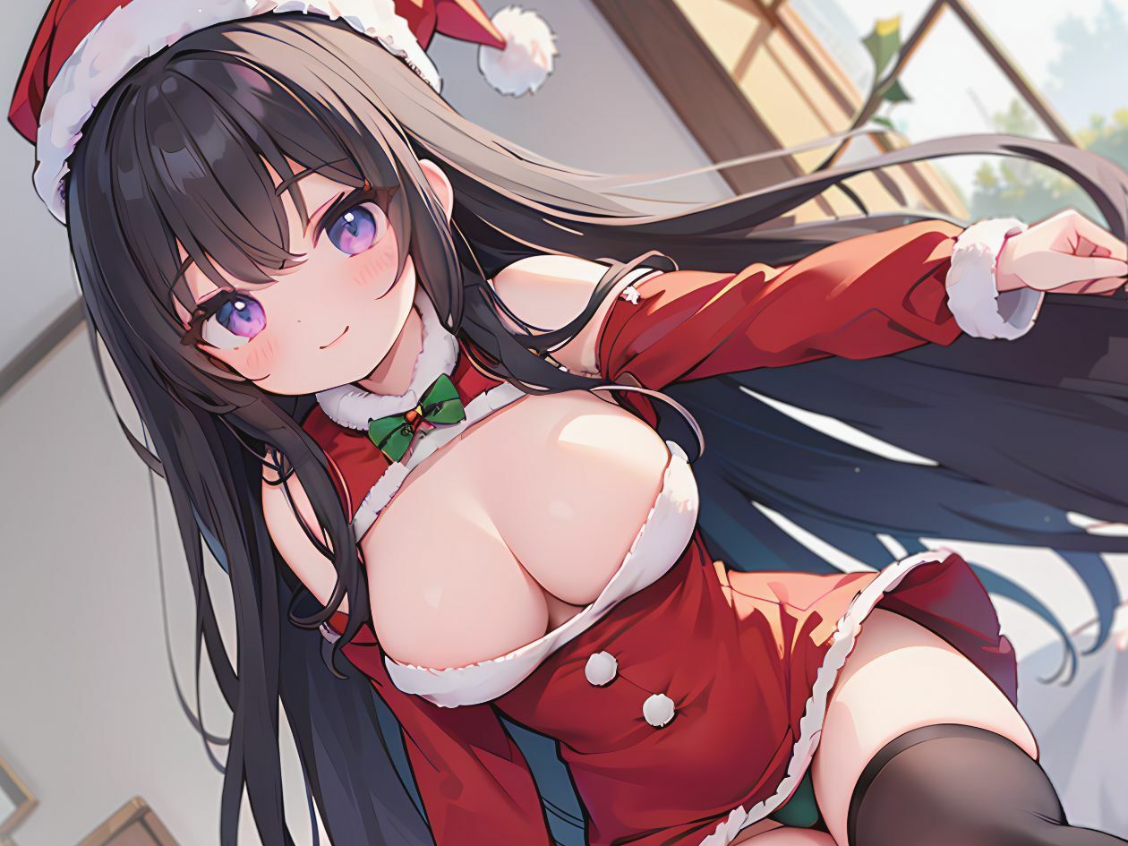 サンプル画像2:プレゼントの代わりにフェラでご奉仕するサンタおねえさん【KU100】(いたずらえっち 〜性癖よ恍惚なれ〜) [d_489692]